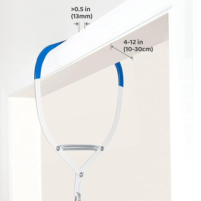 Slevoo Baby Jumper, Baby Door Jumper with Bumper, Play Tray and Two Jingle Rattles