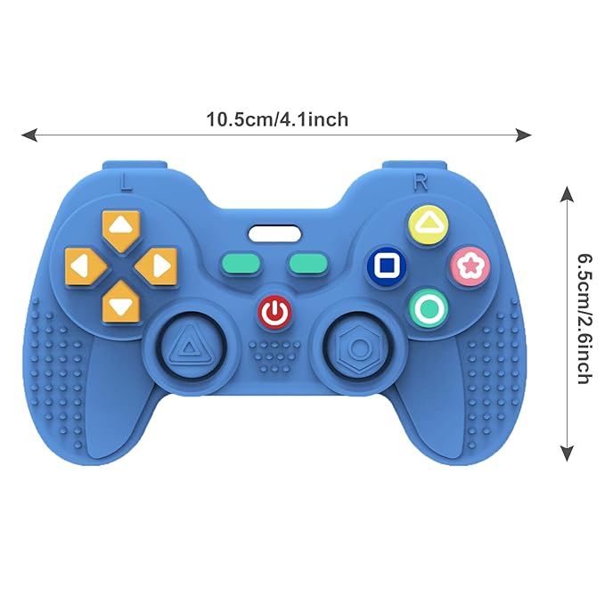 Hooku Silicone Teething Toys for Babies 0-6 Months, Teethers for Babies 6-12 Months, Remote Teether for Baby, Sensory Toys for Babies, Baby Chew Toys