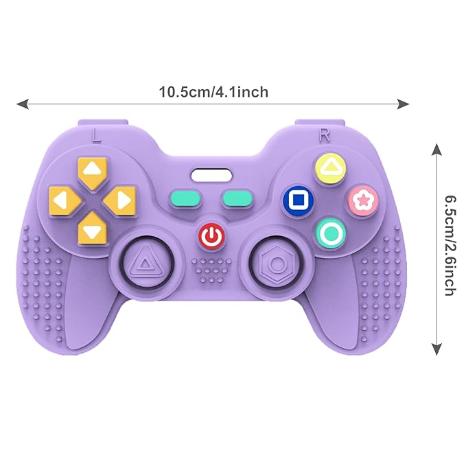 Hooku Silicone Teething Toys for Babies 0-6 Months, Teethers for Babies 6-12 Months, Remote Teether for Baby, Sensory Toys for Babies, Baby Chew Toys