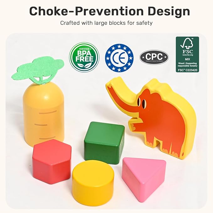 wingyz Activity Table for 1 Year Old Toddler, 9-in-1 Multi-Colorful Wooden Montessori Toys, Baby Play Table with Bead Maze Shape Sorter Train Toy, Educational Gifts for Kids Boys Girls