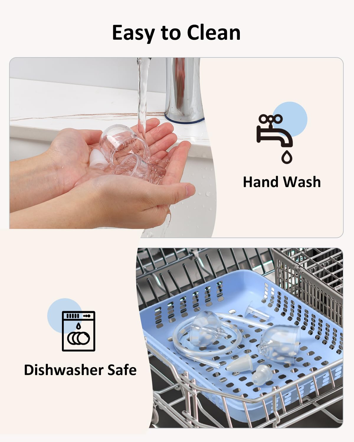 HEYVALUE Nasal Aspirator for Baby, Hospital Grade Nose Sucker with 9 Levels Suction, Night Light and Nursery Rhyme Soothing, Electric Nose Suction for Baby with Food-Grade Silicone Tips Blue