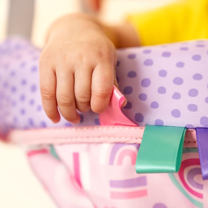 Bright Starts Purple Paradise Door Jumper for Babies 6 to 12 Months or Up to 26 Pounds, Travel Jumper