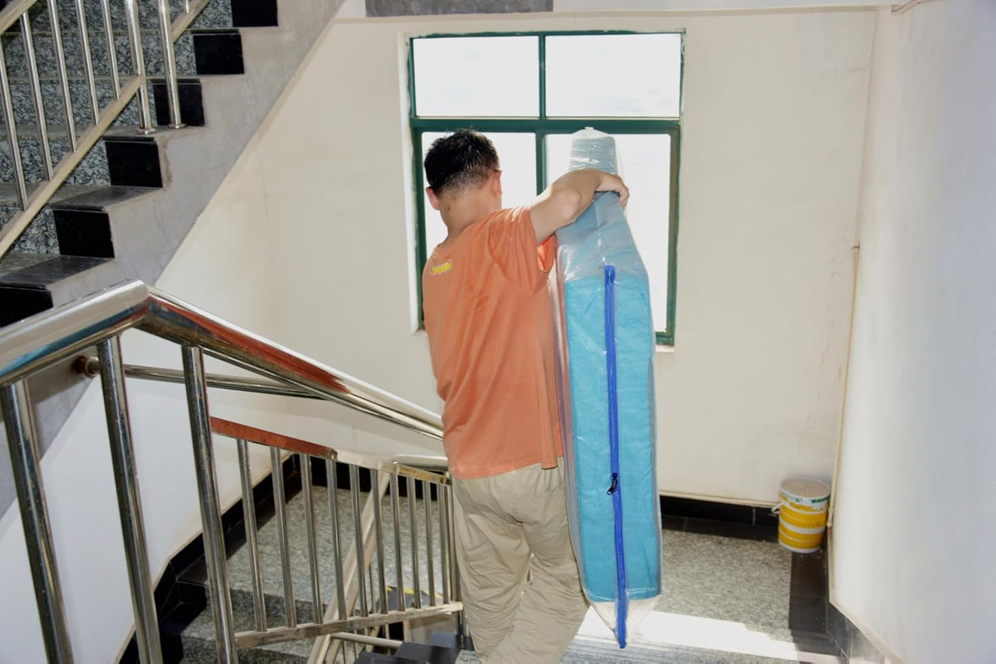 2 Pack Crib Mattress Storage Bags with Zipper -4 Mil Plastic Waterproof Crib Mattress Bags for Moving and Storage