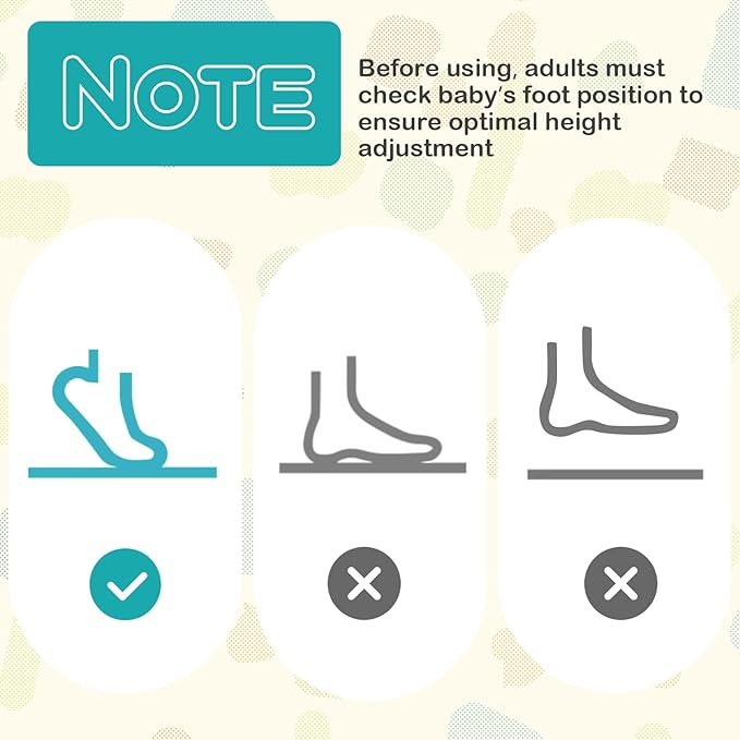 BABY JOY Baby Jumpers and Bouncers, Infant Activity Center with Music Lights Sounds, 360° Rotating Seat and 3 Adjustable Heights, Baby Play and Learning Center for 6-12 Months