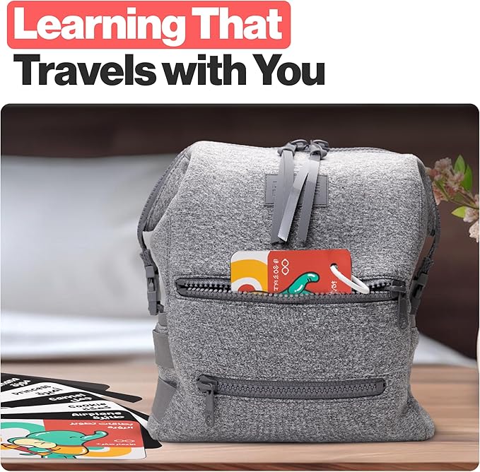 Happy Start High Contrast Baby Cards for Newborns - Black & White Cards, Water-Resistant, BPA-Free, Portable Educational Flashcards for Visual Stimulation, Award-Winning, Ages 0+ (English & Arabic)