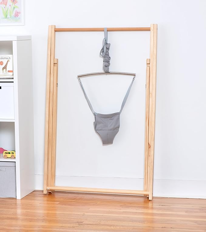 Avenlur Tulip Baby Bouncer - Foldable Baby Jumper with Stand - Self Standing Bouncer for Children 6 Months to 3 Years - Baby Bouncer Seat (Gray)