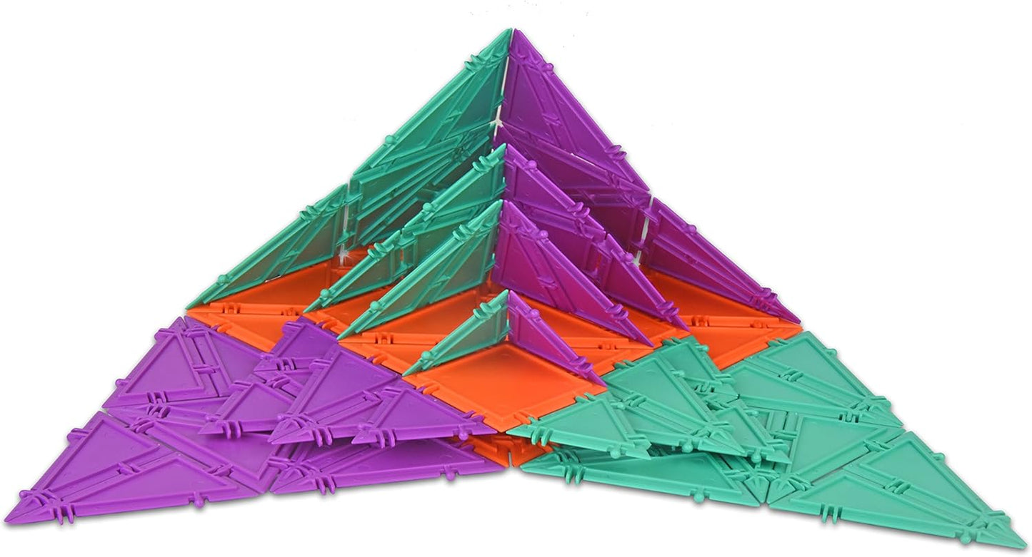 3D Building Set for Learning Math, includes Many Online Activities, Jumbo Size, 512-pc, Made in USA