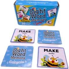 Sight Word Memory Matching Game - Pre-K to 2nd Grade Reading & Language Building