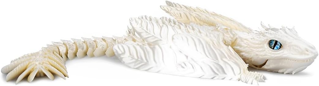 3D Printed Dragon, Feathered Wyvern Dragon, Articulated Dragon, Fidget Dragon Toys for Adult, Home Office Decor Executive Desk Toy