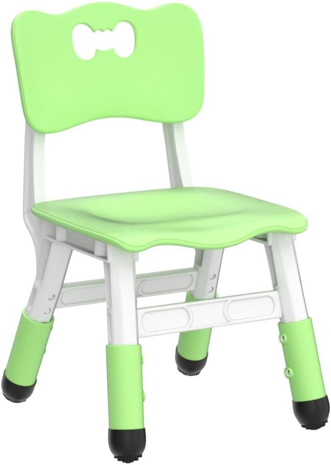 4 Piece Kids Chair Set 3 Levels Adjustable Stackable Kids Chairs Ideal for Playrooms, Schools, Daycares and Homes Washable and Easy to Clean Max Weight 220LB(Blue4-Piece Set)