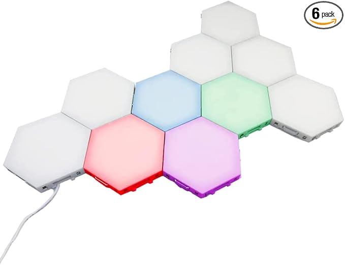 Bright Autism Tap-Tap Touch Sensory Lights – Dimmable Room Lighting for Therapeutic & Educational Play. Visual & Tactile Soothing LED Stimulation. Perfect Addition to Your Child's Bedroom (6pcs)