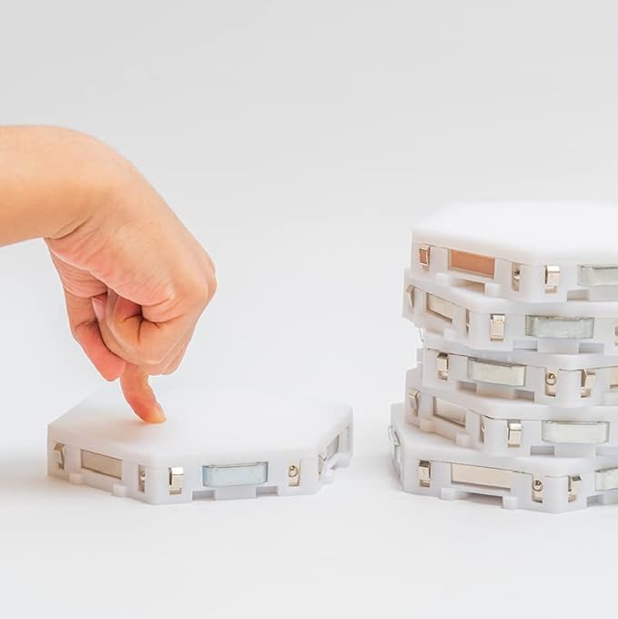 Bright Autism Tap-Tap Touch Sensory Lights – Dimmable Room Lighting for Therapeutic & Educational Play. Visual & Tactile Soothing LED Stimulation. Perfect Addition to Your Child's Bedroom (6pcs)