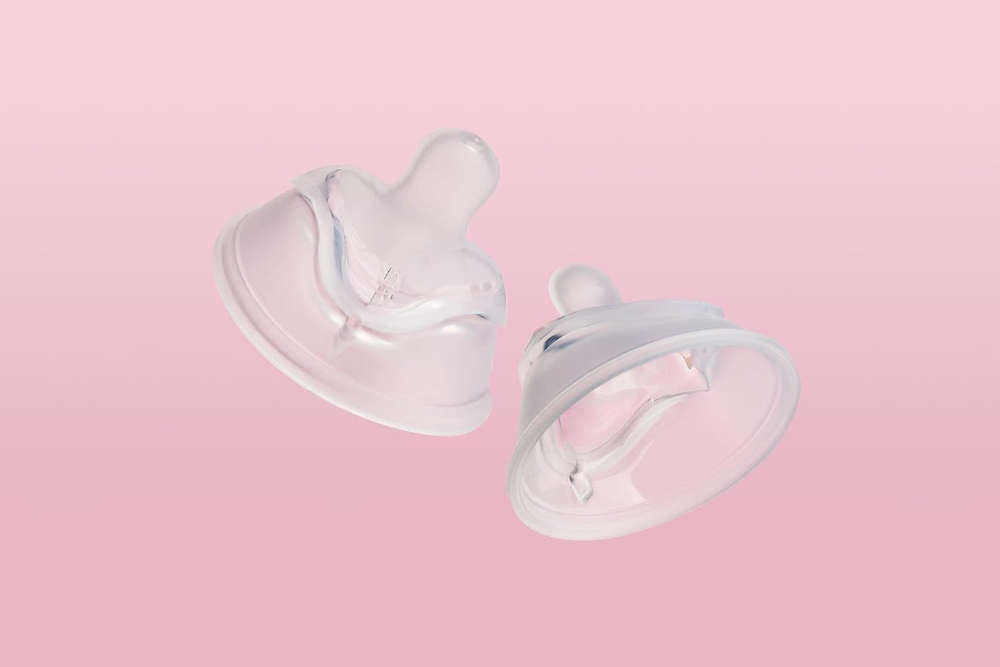 Herobility Double Anti-Colic Silicone Nipples, Baby Bottle Teats, Breast Like Shaped Nipples - Fits Herobility's & Eco Baby Bottles | Pack of 2 (Small Size)