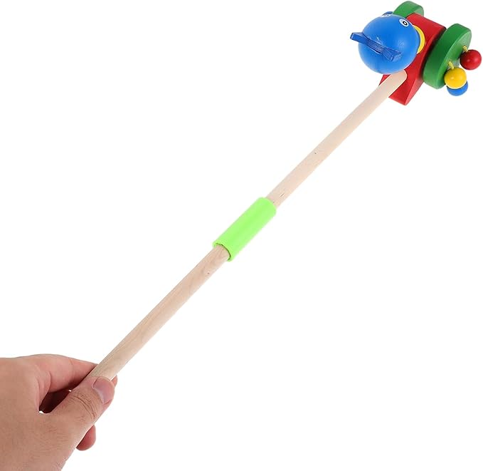 Wooden Cartoon Animal Push Walker for Walker Push with Stable Design Material Promotes Motor Skill Development and Social Interaction for Boys