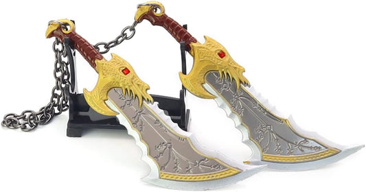 God of War Ragnarök Kratos Blades of Chaos Action Figures Game Toy Collection Keychain Desk Decoration Backpack Pendant Gift