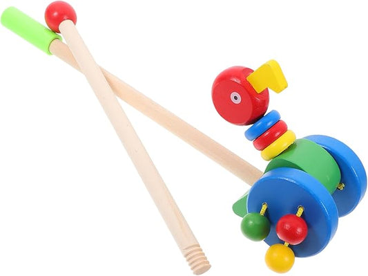 Uonlytech Push Walker with Cartoon Eagle Pattern Walking Aid for Safe Walker Gift for Shower and Birthday