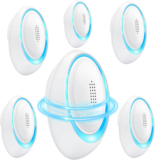 2025 Upgraded Spider Repellent Indoor, 6 Pack Ultrasonic Pest Repeller, Roach Repellent Plug, Roach Repellent Plug for Roach, Rodent, Mouse, Mosquito, Mice, Ant, Bugs Electronic Plug-in Pest Control
