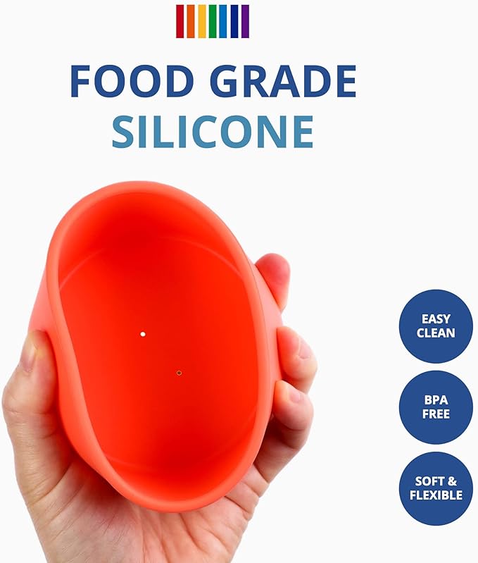 BLUE GINKGO Silicone Stacking Cups – Nesting & Sensory Stacking Toy for Toddlers | Open-Ended Montessori Toy with 5 Cups (Matte Colors)