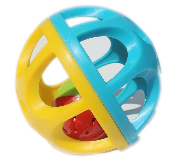 Baby Rattle Balls, Sensory Toys for 3-6 Months Olds, Textured Easy-Grasp Rattle Balls