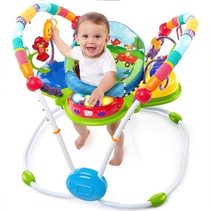 Baby Einstein Neighborhood Friends Activity Jumper with Lights and Music, 6 Months+, Max Weight 25lbs., Unisex