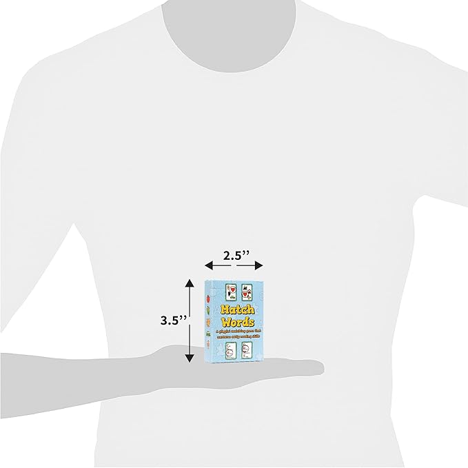 Match Words - Montessori-Inspired Early Reading Game for Ages 3-5 - Sight Words Matching Game - Preschool and Kindergarten Learning Activities - 1+ Players - More Fun Than Phonics Flash Cards