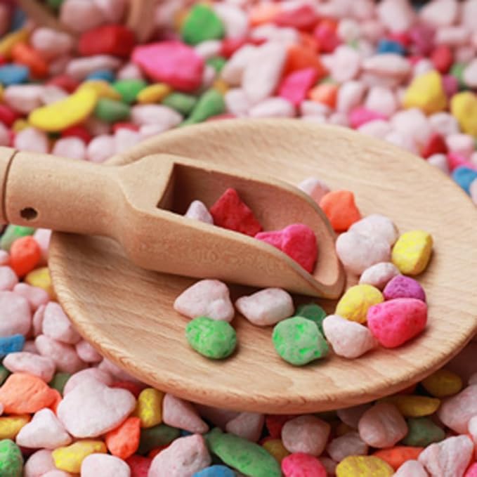 Yowlieu 10 Pcs Wooden Sensory Bin Tools for Toddlers & Preschool Children, Montessori Sensory Wooden Toys Fine Motor Learning Pretend Play Sensory Tools for Kids