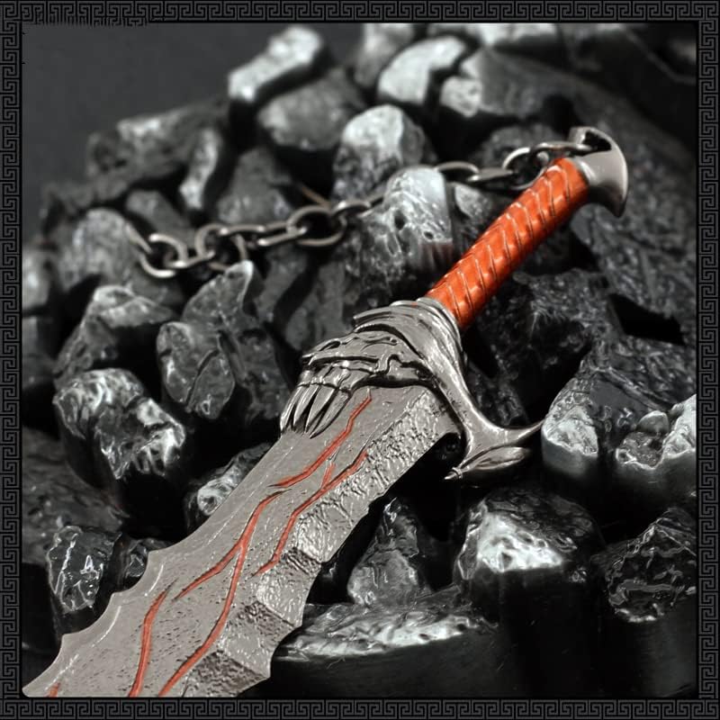God of War Ragnarök Kratos Blades of Chaos Action Figures Game Toy Collection Keychain Desk Decoration Backpack Pendant Gift