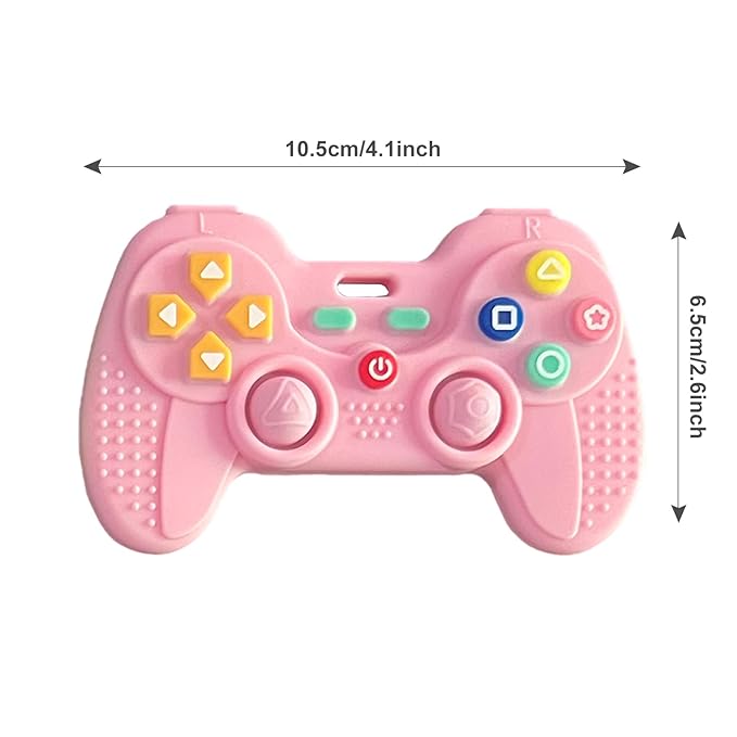 Hooku Silicone Teething Toys for Babies 0-6 Months, Teethers for Babies 6-12 Months, Remote Teether for Baby, Sensory Toys for Babies, Baby Chew Toys