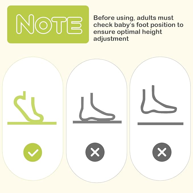 BABY JOY Baby Jumpers and Bouncers, Infant Activity Center with Music Lights Sounds, 360° Rotating Seat and 3 Adjustable Heights, Baby Play and Learning Center for 6-12 Months