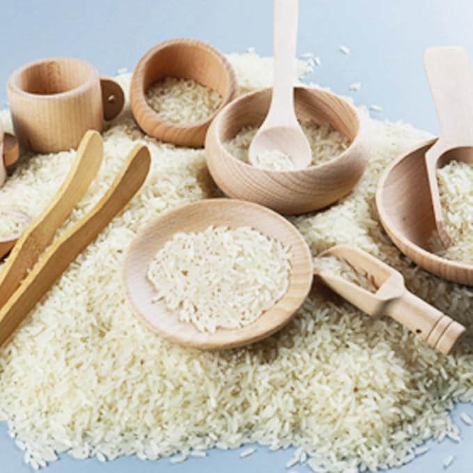 Yowlieu 10 Pcs Wooden Sensory Bin Tools for Toddlers & Preschool Children, Montessori Sensory Wooden Toys Fine Motor Learning Pretend Play Sensory Tools for Kids