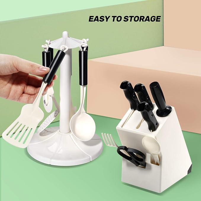 CUTE STONE Pretend Play Kitchen Toy with Cookware Steam Pressure Pot and Electronic Induction Cooktop, Cooking Utensils, Toy Cutlery, Cut Play Food, Shopping Basket Learning Toy for Girls Boys