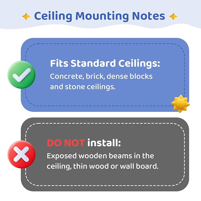 Slevoo Baby Jumper, with Ceiling Hook, Space Saving Jumper for Baby 6-12 Months, Infant Jumper for Small Spaces, Blue