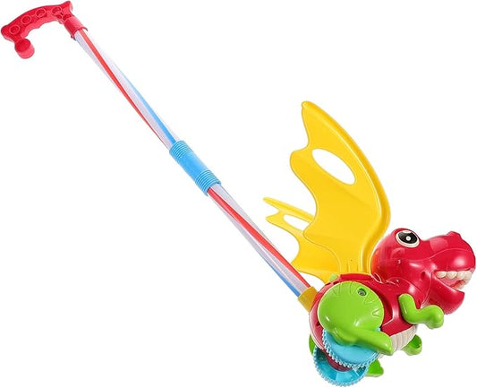 Wakauto Dinosaur-Themed Push Walker for Boys Learning to Walk with Safety and Use Push Pull Walking Enhancing Motor Skills and Coordination