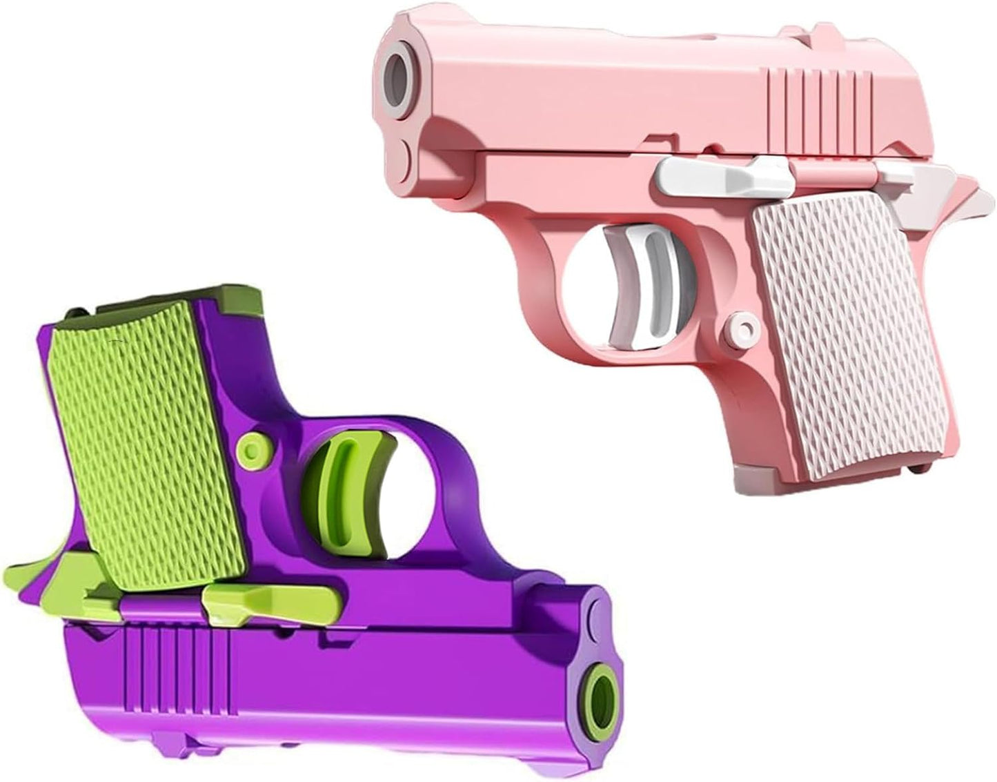 2024 New 1911 Model Radish Fun and Safe Toys,Fidget Toys Suitable for Relieving ADHD and Anxiety,Stress Relief Funny Toys for Adults,The Fun Gift for Adults and Kids (Pink&Purple / 2 PCS Pack)