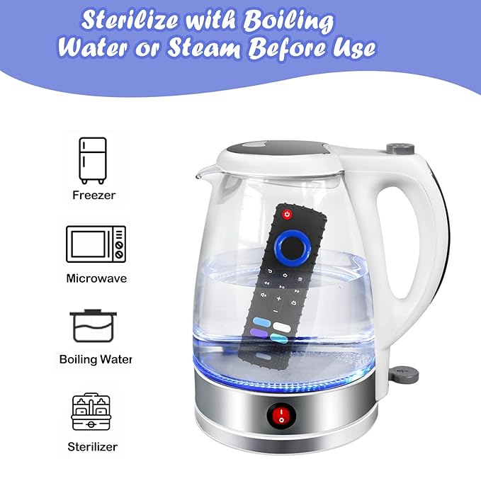 2-Pack Baby Teething Toys-TV Remote Control Shape Silicone Infants Teething Toys for Babies 0-18 Months,BPA-Free (Black+Pink)