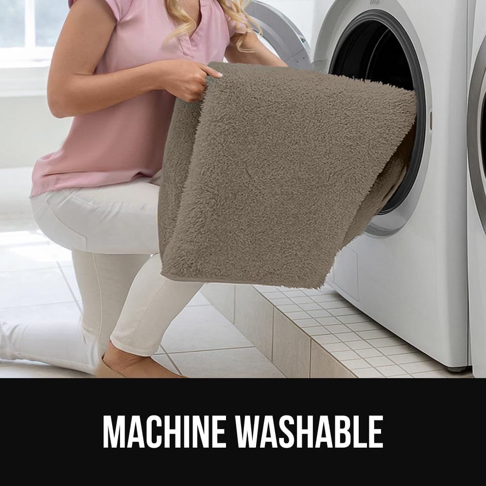 GORILLA GRIP Ultra Soft Washable Area Rug, Stain and Slip Resistant Plush Thick Carpet for Bedroom Living Room, No Shed Floor Rugs, Pet Friendly, Dorm Essentials, Kids Nursery Home Decor, 2x3, Taupe