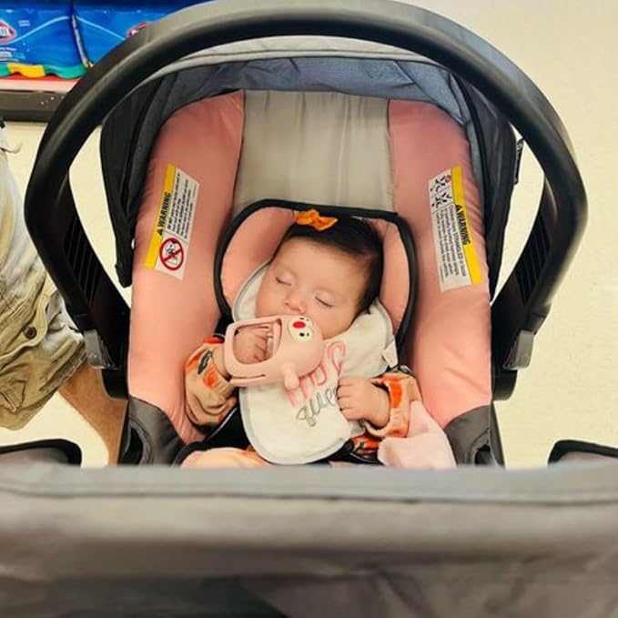 Smily Mia 2pack Penguin Teether for Babies 0-6Month, Infant Teething Toys,Pacifiers for Breastfed Babies, Silicone Teething Mittens for 3-6Months, Perfect Shower Gift+Baby Registry, Pink&Purple