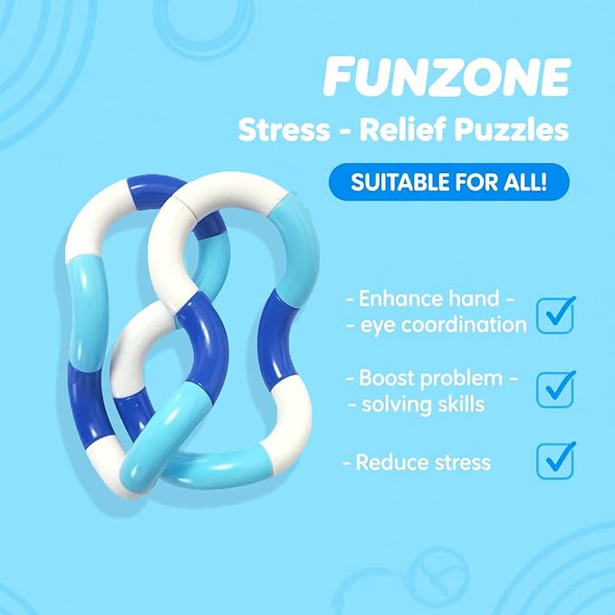 24PCS Quiet Twisty Fidget Toys – Squeeze, Twist, and Spin – Multicolored Sensory Toys for Kids and Adults, Stress Relief Toys & Educational Tools for Classroom,Alternative Gifts (Random Color)