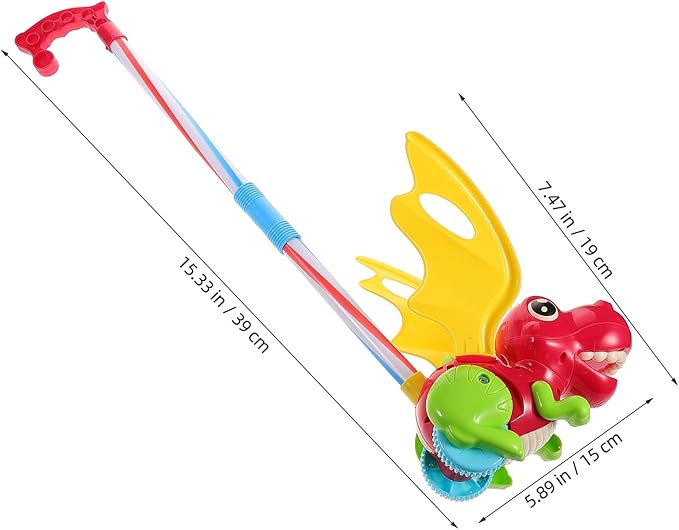 Wakauto Dinosaur-Themed Push Walker for Boys Learning to Walk with Safety and Use Push Pull Walking Enhancing Motor Skills and Coordination