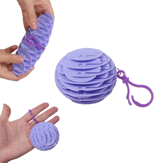Hanging Decoration Style Elastic Worm Fidget Toy, Stretch and Squeeze Fidget Worm Sensory Toys for Kids,Gifts Stress and Anxiety Relief Calming Fidgets Desk Toys for Adults,Exercise Wrist (Purple)