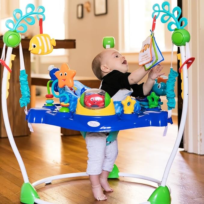 Baby Einstein Neptune's Ocean Discovery Activity Baby Jumper Activity Center, Ages 6 Months +, Max Weight 25 lbs., Unisex