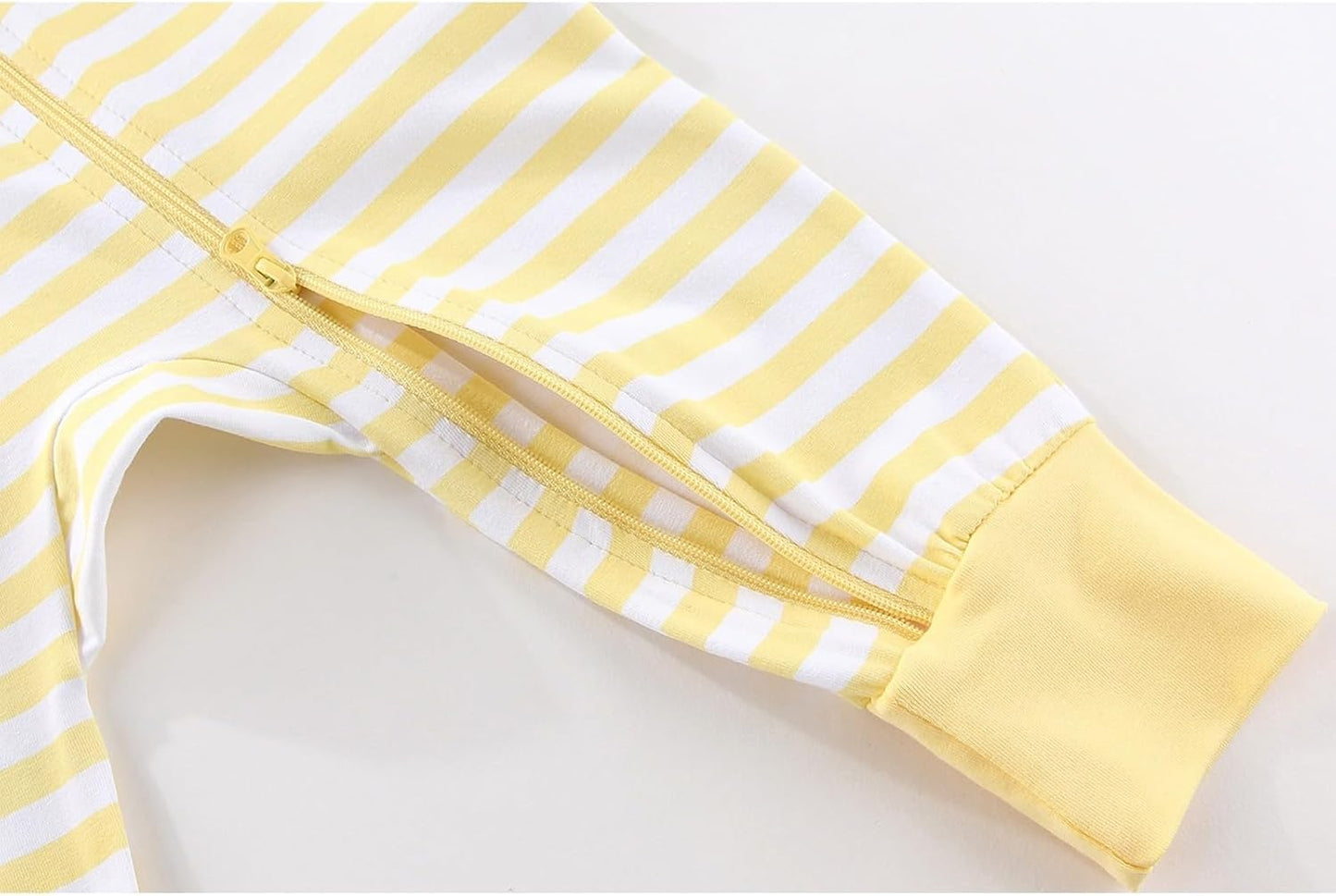 2 Pack Unisex Baby Short Sleeve Rompers 2 Way Zipper New Born One-Piece Jumpsuits 0-24Months Infant Outfits