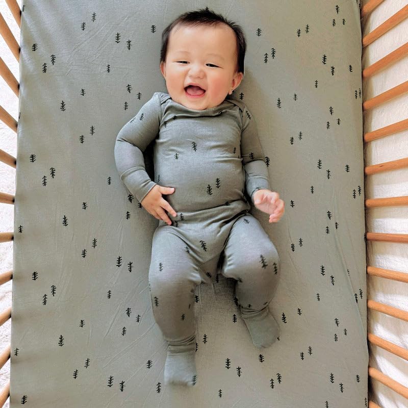 GUNAMUNA Unisex Baby Toddler Ultra-Soft Convertible Pajama, Footie or Romper Sleeper with Diaper Zipper, Newborn to 24 Months