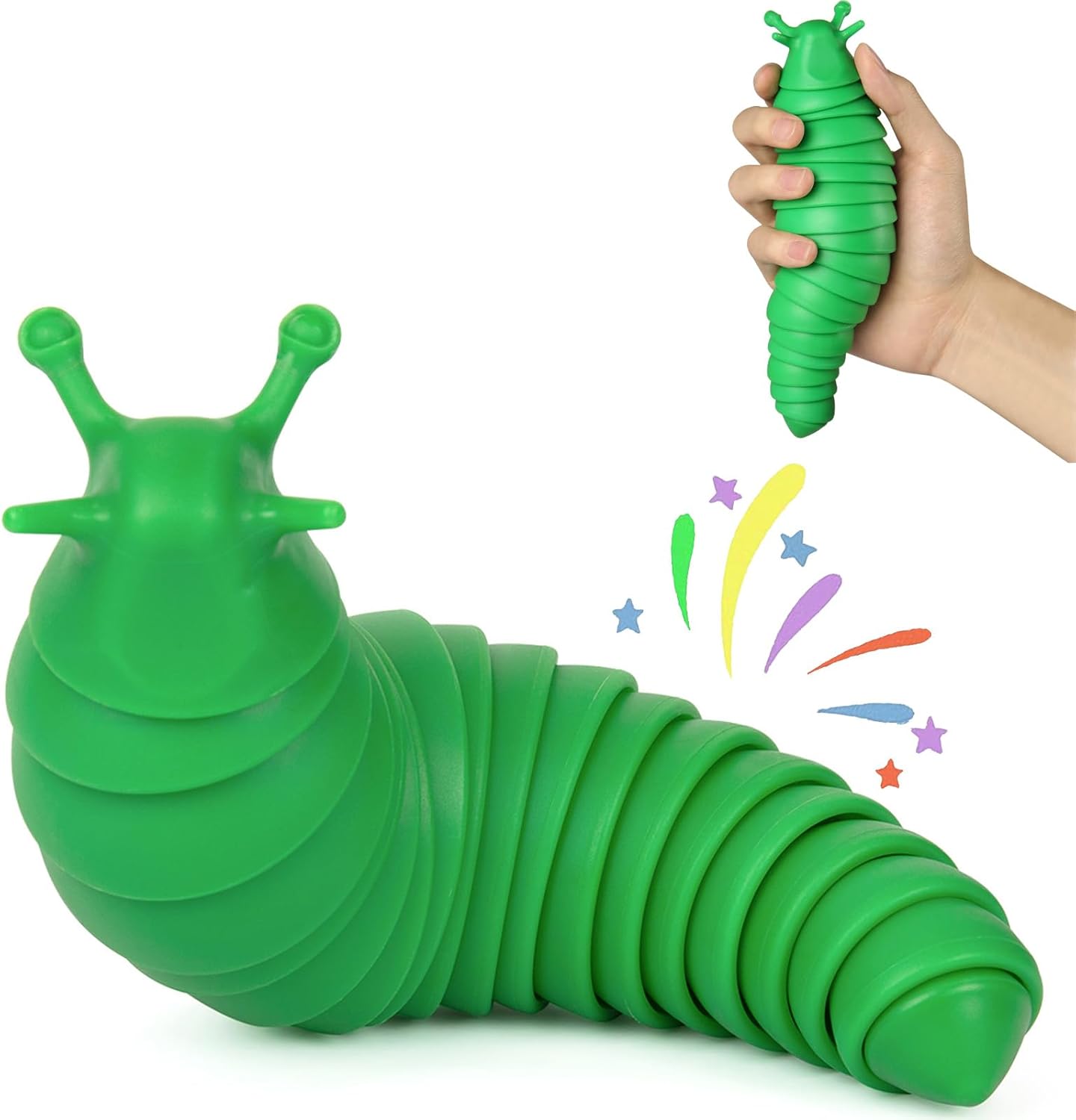 IFiwin Fidget Slug Toys, Sensory Slug Fidget Bulk Toys for Autistic Kids & Adults, Autism Sensory Toys Bulk Fidgets Stocking Stuffers, Birthday Gifts for Boys Girls
