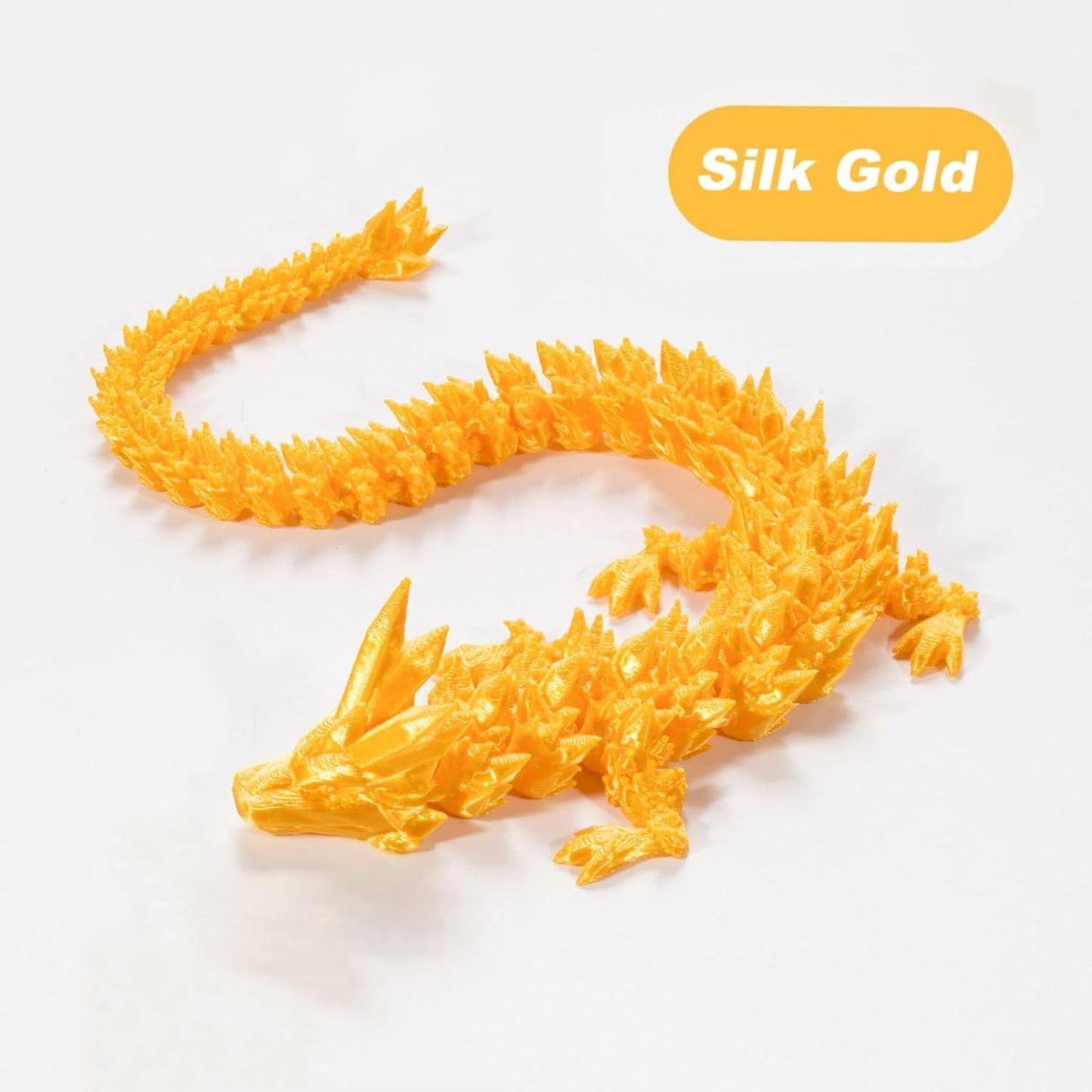 3D Printed Dragon in Egg, Full Articulated Dragon Crystal Dragon with Dragon Egg， Home Office Decor Executive Desk Toys, Adults Fidget Toys for Autism ADHD，3D Printed Gift