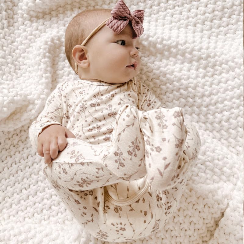 GUNAMUNA Unisex Baby Toddler Ultra-Soft Convertible Pajama, Footie or Romper Sleeper with Diaper Zipper, Newborn to 24 Months