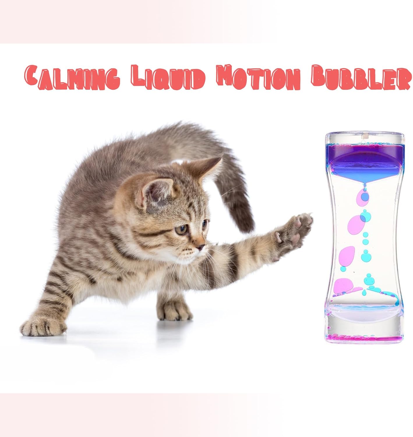 3 Pack Calming Liquid Motion Bubbler, Hourglass Type Bubbler Timer Sensory Toys for Children with Autism Toys for Children and Adults with Autism and Anxiety Relax and Calm Down School Office Toys