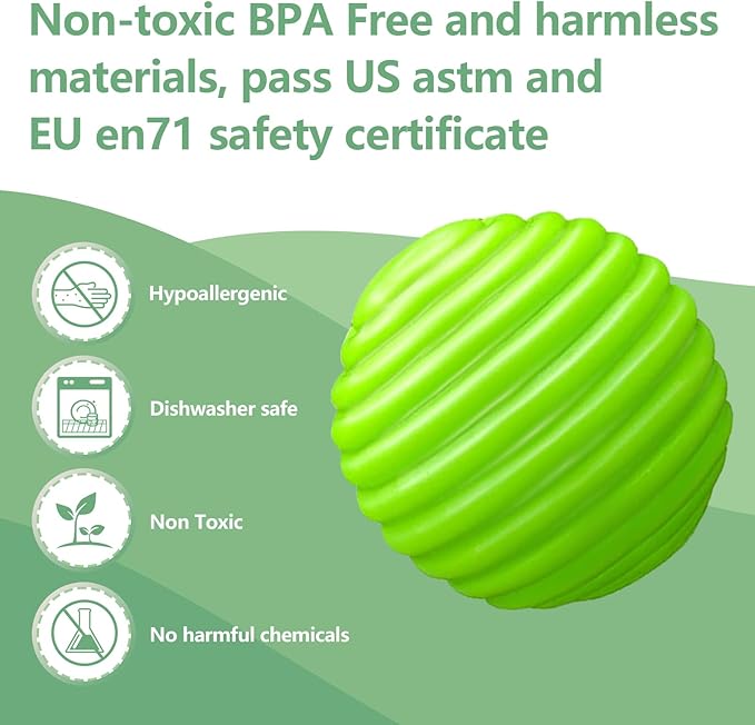 Sensory Balls for Baby Sensory Baby Toys 6 to 12 Months for Toddlers 1-3, Bright Color Textured Multi Soft Ball Gift Sets, Montessori Toys for Babies 6-12 Months Infant Toys (6 Pack)