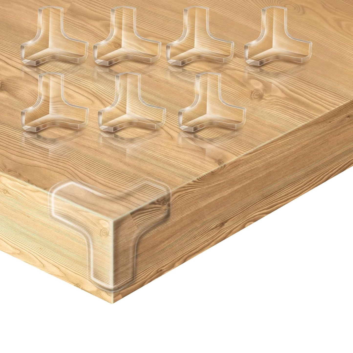 12 Pack Corner Protector, Clear Corner Guards Table Edge Protectors, Baby Safety Corner Bumpers Covers, Furniture & Sharp Corner Baby Proofing, T Shaped(1.4"x1.4" x1.4")