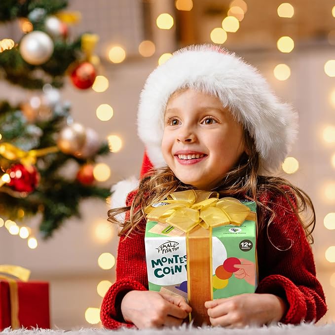 Montessori Toys for 1 2 3 Year Old: Fine Motor Skills Toys Wooden Color Sorting Sensory Toy for 1-3 Year Old, Object Permanence Wooden Learning Matching Game Travel for Baby Boys Girls Easter Gifts